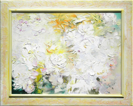 Obraz Bílé pivoňky, akademický malíř Jan Řeřicha Cardamine, květiny